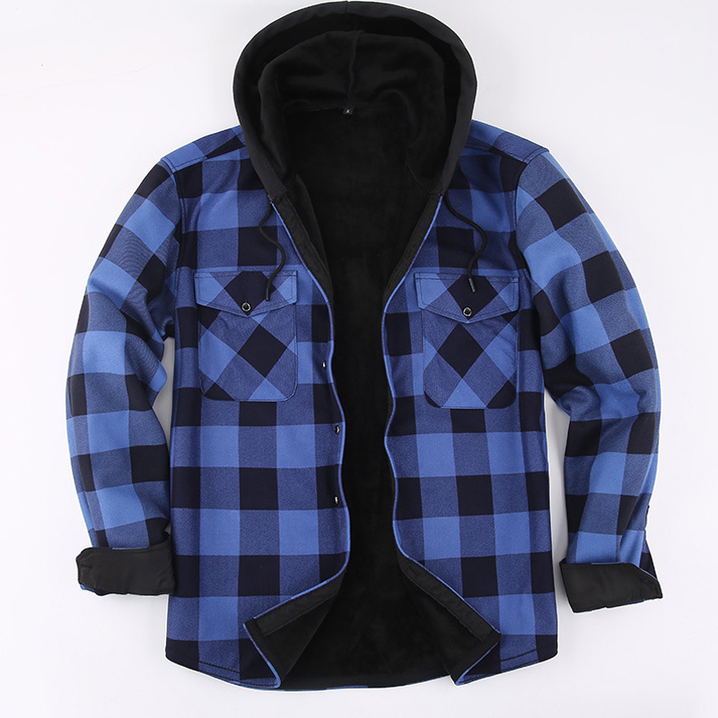 2023 New Autumn And Winter Men - Flannel Shirt Lined 评论和价格