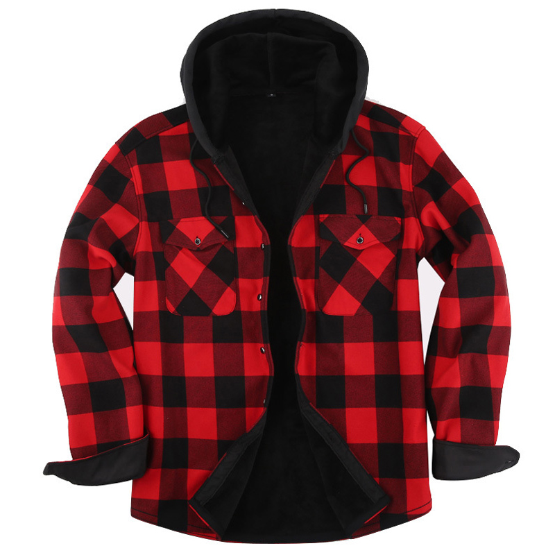 2023 New Autumn And Winter Men - Flannel Shirt Lined 评论和价格